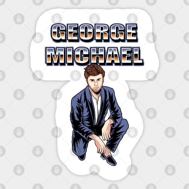 George Michael Sticker by margueritesauvages